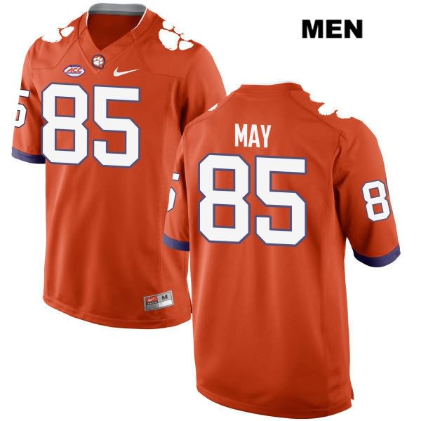 Men's Clemson Tigers #85 Max May Stitched Orange Authentic Style 2 Nike NCAA College Football Jersey GAH7346GC